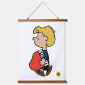 Erdnüsse | Schroeder Traveling Piano Wandteppich Mit Holzrahmen (Vorderseite)