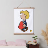 Erdnüsse | Schroeder Traveling Piano Wandteppich Mit Holzrahmen (Schlafzimmer)