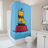 Erdnüsse | Seeschiff aus Holz Duschvorhang (Beispiel)