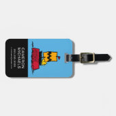 Erdnüsse | Seeschiff aus Holz Gepäckanhänger (Vorderseite horizontal)