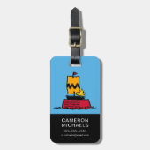 Erdnüsse | Seeschiff aus Holz Gepäckanhänger (Vorderseite vertikal)