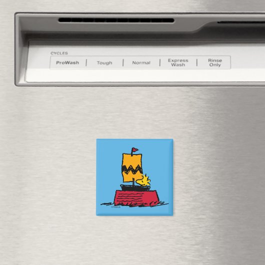 Erdnüsse | Seeschiff aus Holz Magnet (In Situ (Geschirrspüler))