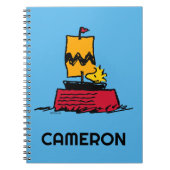 Erdnüsse | Seeschiff aus Holz Notizblock (Vorderseite)