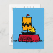 Erdnüsse | Seeschiff aus Holz Postkarte (Vorne/Hinten)