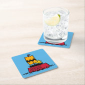 Erdnüsse | Seeschiff aus Holz Rechteckiger Pappuntersetzer (Vor Ort)