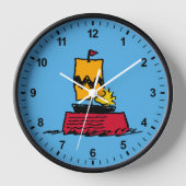 Erdnüsse | Seeschiff aus Holz Uhr (Vorderseite)