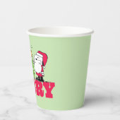 Erdnüsse | Sei frohe Weihnachten Pappbecher (Rückseite)