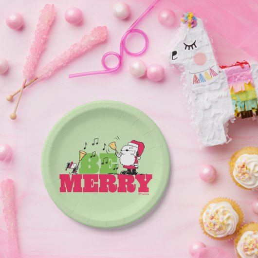 Erdnüsse | Sei frohe Weihnachten Pappteller (Party)