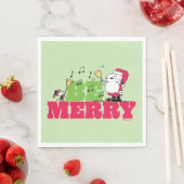 Erdnüsse | Sei frohe Weihnachten Serviette (Beispiel)