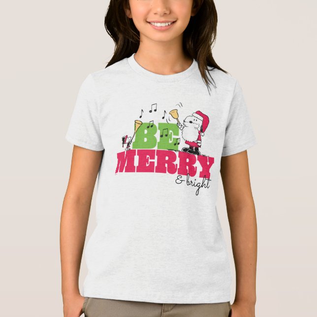 Erdnüsse | Sei frohe Weihnachten Tri-Blend Shirt (Vorderseite)
