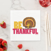 Erdnüsse | Seid dankbar Woodstock Türkei Serviette (Beispiel)