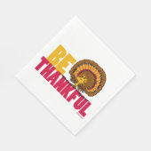 Erdnüsse | Seid dankbar Woodstock Türkei Serviette (Ecke)