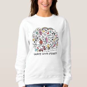 Erdnüsse   Skaten für Snoopy- und Holzrolle Sweatshirt