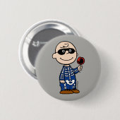Erdnüsse | Skeleton Charlie Brown Button (Vorne & Hinten)