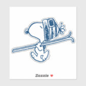 Erdnüsse | Skitour Snoopy Aufkleber (Blatt)