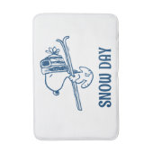 Erdnüsse | Skitour Snoopy Badematte (Vorderseite Vertikal)