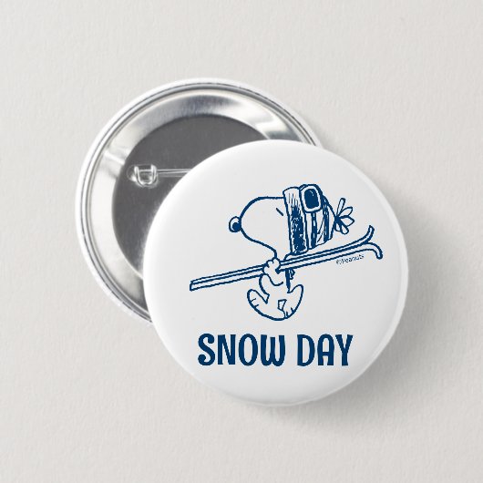 Erdnüsse | Skitour Snoopy Button (Vorne & Hinten)