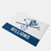 Erdnüsse | Skitour Snoopy Fußmatte (Schrägansicht)