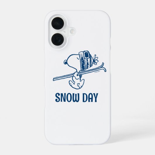 Erdnüsse | Skitour Snoopy iPhone 16 Hülle (Rückseite)