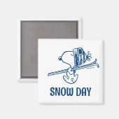 Erdnüsse | Skitour Snoopy Magnet (Vorderseite/Rückseite)