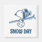 Erdnüsse | Skitour Snoopy Magnet (Vorne)