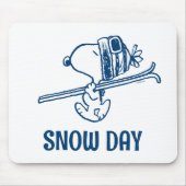 Erdnüsse | Skitour Snoopy Mousepad (Vorne)