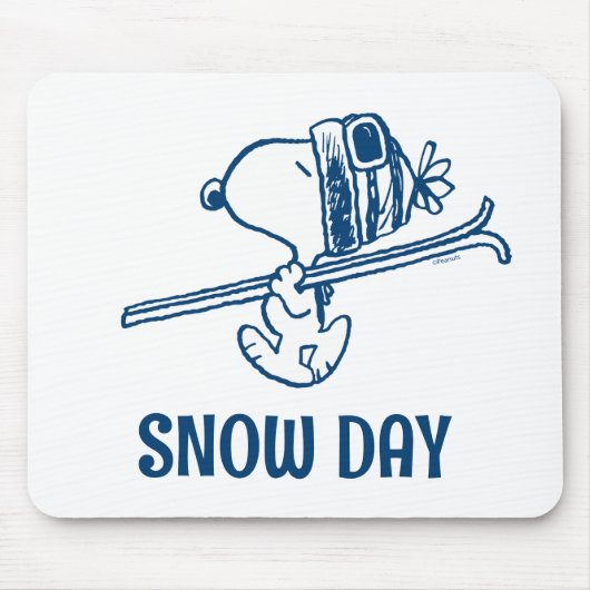 Erdnüsse | Skitour Snoopy Mousepad (Vorne)