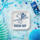 Erdnüsse | Skitour Snoopy Pappteller (Party)