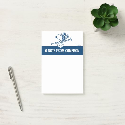 Erdnüsse | Skitour Snoopy Post-it Klebezettel (Büro)