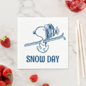 Erdnüsse | Skitour Snoopy Serviette (Beispiel)