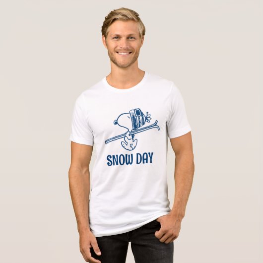 Erdnüsse | Skitour Snoopy Tri-Blend Shirt (Vorderseite voll)