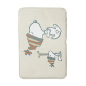Erdnüsse | Skitour Snoopy & Woodstock Badematte (Vorderseite Vertikal)