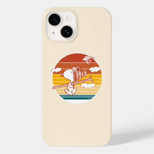 Erdnüsse | Skitour Snoopy & Woodstock Case-Mate iPhone Hülle (Rückseite)