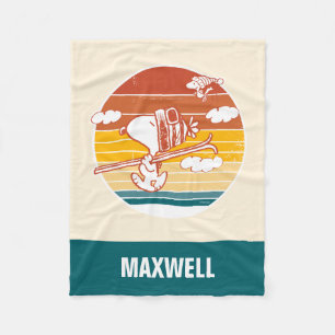 Erdnüsse   Skitour Snoopy & Woodstock Fleecedecke