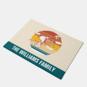 Erdnüsse | Skitour Snoopy & Woodstock Fußmatte (Schrägansicht)