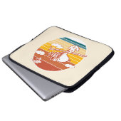 Erdnüsse | Skitour Snoopy & Woodstock Laptopschutzhülle (Vorne Knopf)