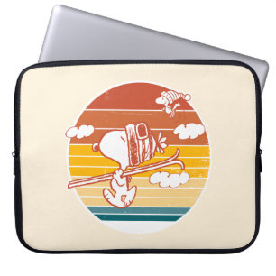 Erdnüsse   Skitour Snoopy & Woodstock Laptopschutzhülle
