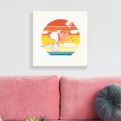 Erdnüsse | Skitour Snoopy & Woodstock Leinwanddruck (Insitu (Wohnzimmer))