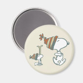 Erdnüsse | Skitour Snoopy & Woodstock Magnet (Vorderseite/Rückseite)