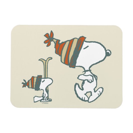 Erdnüsse | Skitour Snoopy & Woodstock Magnet (Horizontal)