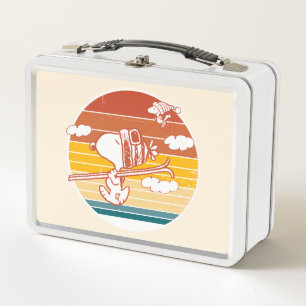 Erdnüsse   Skitour Snoopy & Woodstock Metall Brotdose