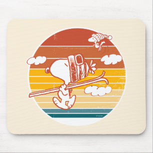 Erdnüsse   Skitour Snoopy & Woodstock Mousepad