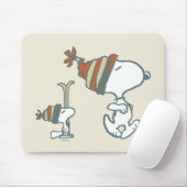 Erdnüsse | Skitour Snoopy & Woodstock Mousepad (Mit Mouse)