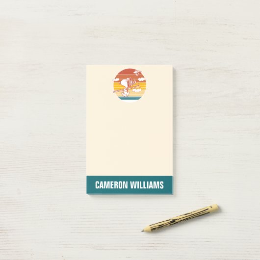 Erdnüsse | Skitour Snoopy & Woodstock Post-it Klebezettel (Auf Schreibtisch)