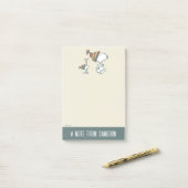 Erdnüsse | Skitour Snoopy & Woodstock Post-it Klebezettel (Auf Schreibtisch)