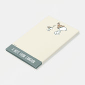 Erdnüsse | Skitour Snoopy & Woodstock Post-it Klebezettel (angewinkelt)