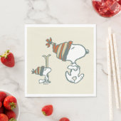 Erdnüsse | Skitour Snoopy & Woodstock Serviette (Beispiel)