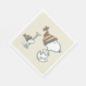 Erdnüsse | Skitour Snoopy & Woodstock Serviette (Ecke)