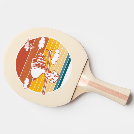 Erdnüsse | Skitour Snoopy & Woodstock Tischtennis Schläger (Seitenansicht)