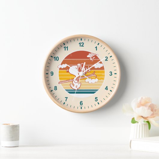 Erdnüsse | Skitour Snoopy & Woodstock Uhr (Zuhause)